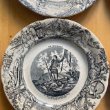 Choisy le roi - 5 assiettes vie militaire