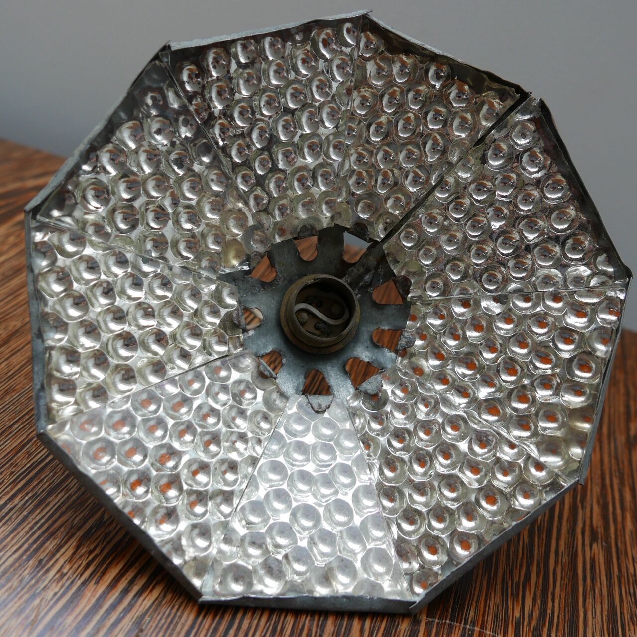 Antique Mirrored Glass Pendant Shade