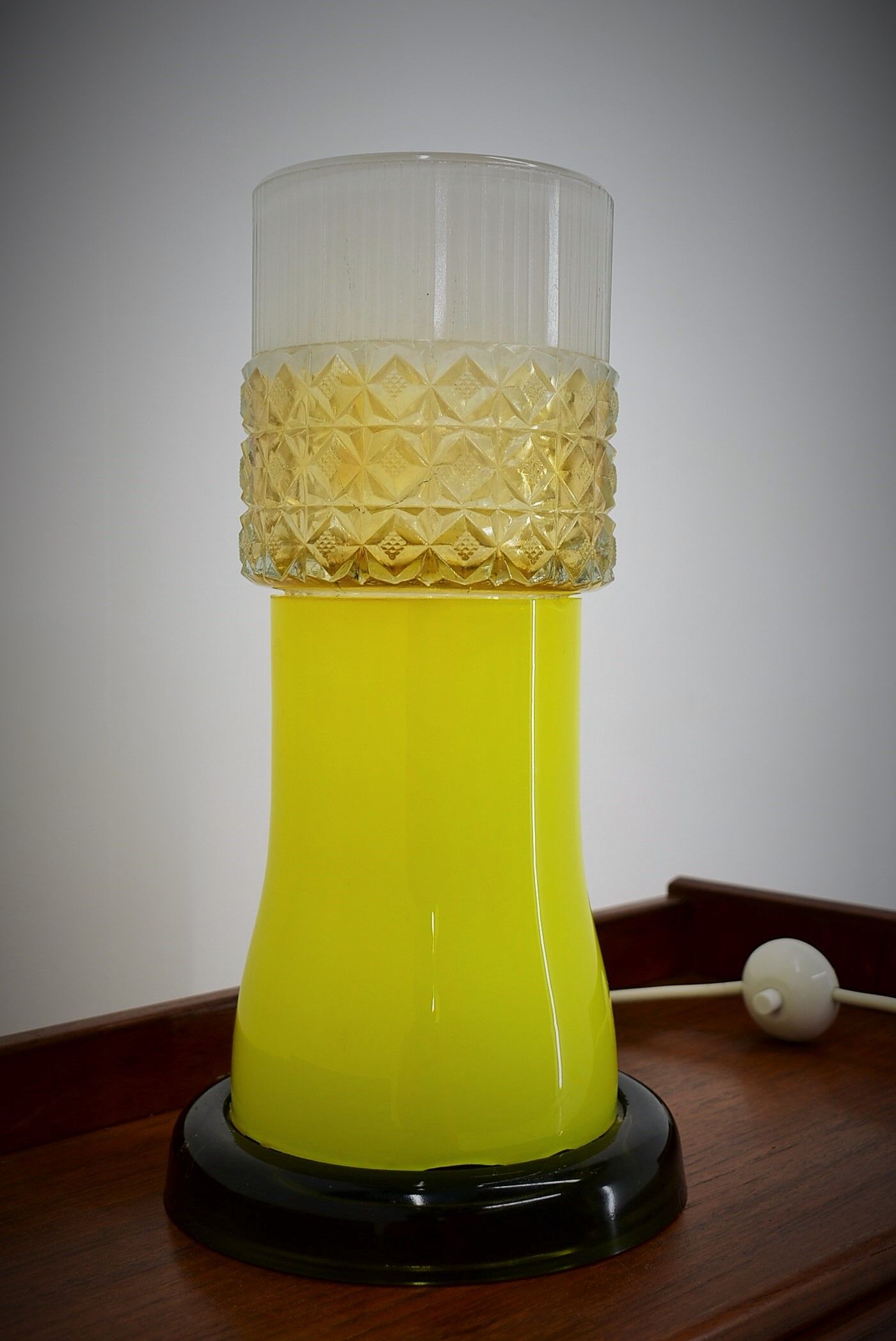 All Glass Table Lamp by Beleuchtungsglass Kombinat Görlitz, 1960s