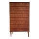 Vintage Danish tall boy - chest of drawers