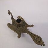 Rat de cave en bronze cygne/ bougeoir ancien