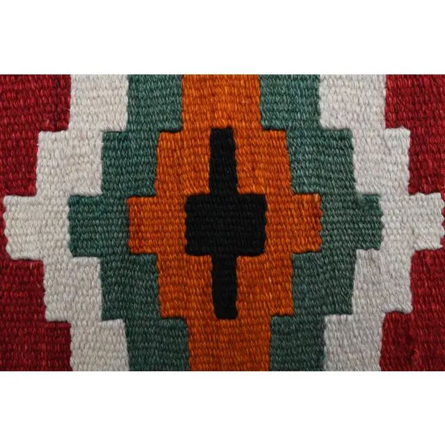 Vintage Turkish Oushak Handmade Wool Cotton Orange Runner Rug 84x262