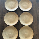 Set of 6 fish plates