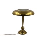Oscar Torlasco, mod. 143 brass table / desk lamp, Prod. Lumi, Italy 1950s