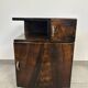Art Deco metal bedside table