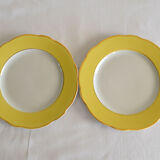 6 dessert plates lunéville model daffodil