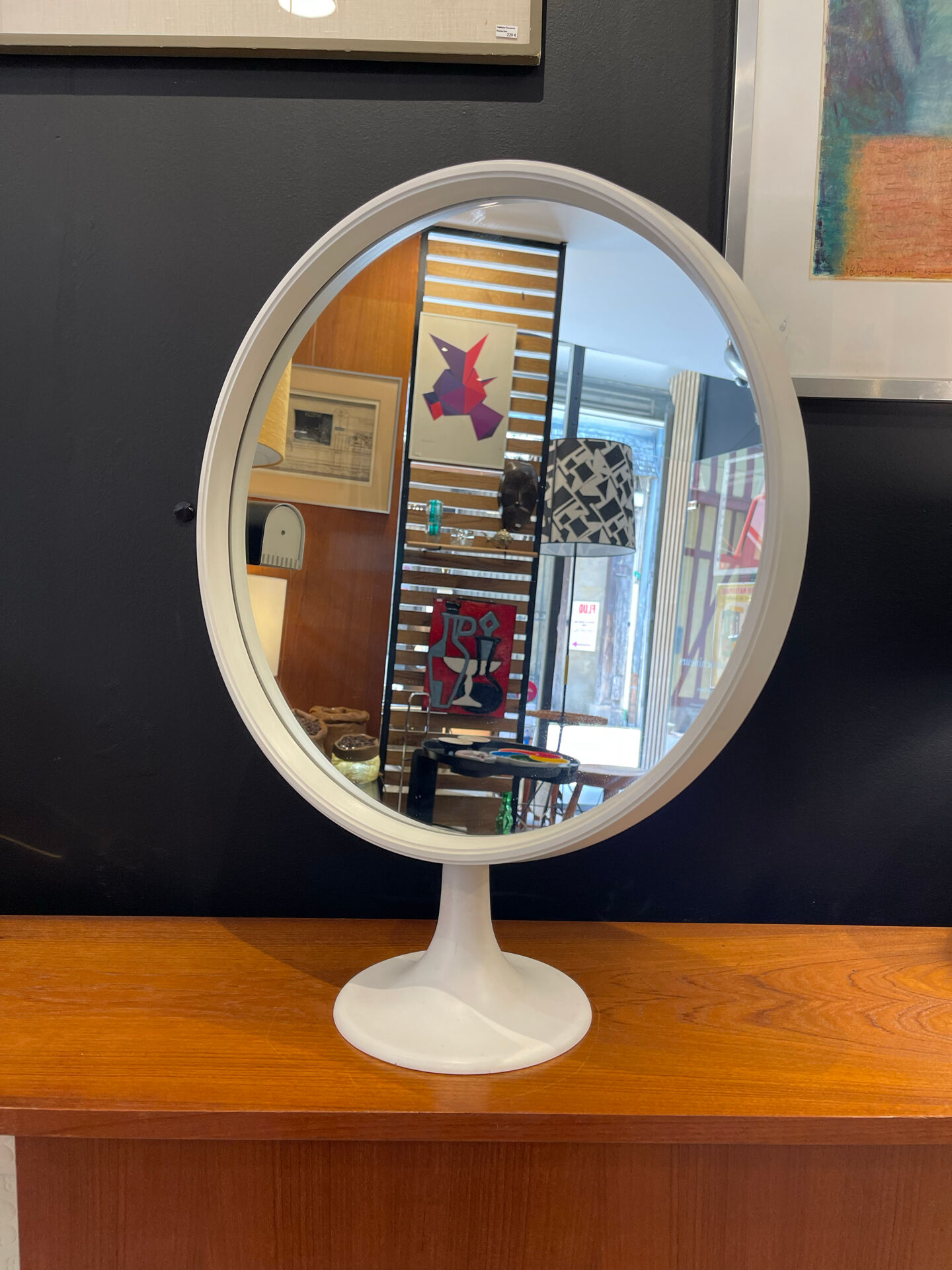 Large tulip foot mirror 1970