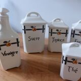 15 vintage spice boxes in porcelain from Badonviller 240561
