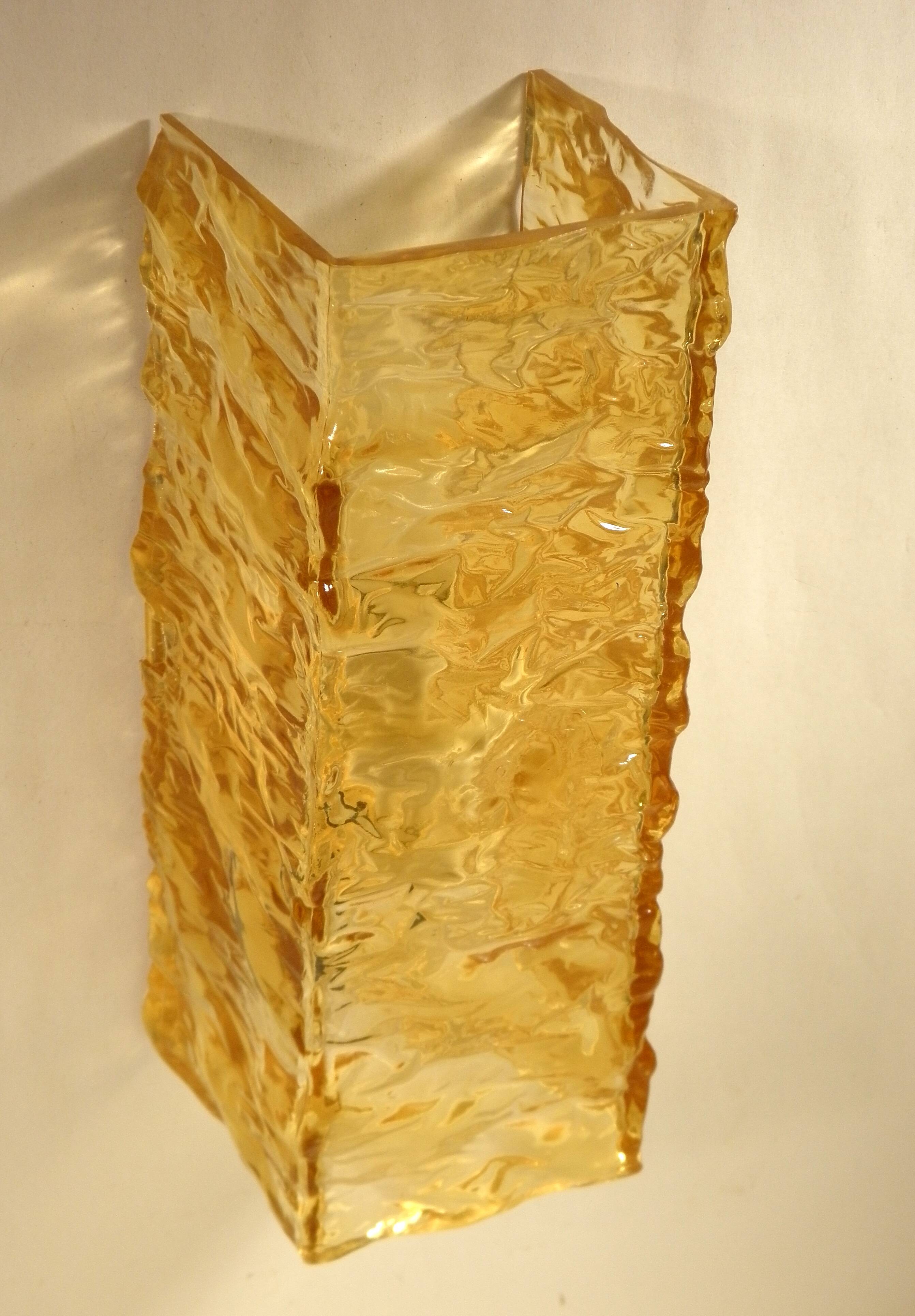 70s resin wall light