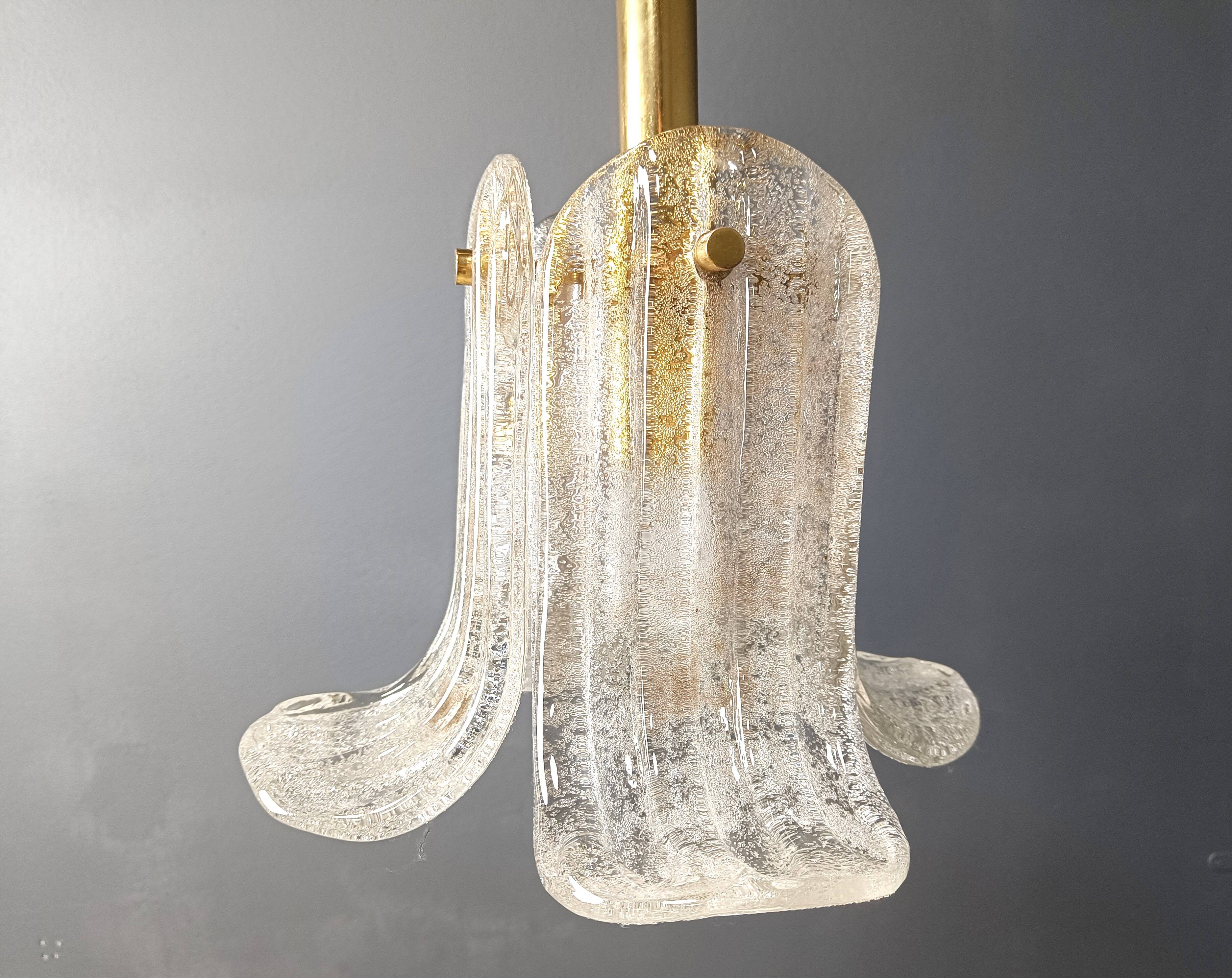 Vintage pendant light by Glashutte limburg, 1960s