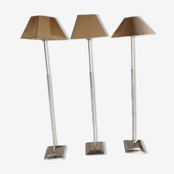 3 lampadaires hauteur réglable