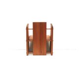 3x Very rare Modernist Brutalist armchair designed by architect Fritz Zeige