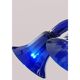 Lustre contemporain en verre de style Murano translucide Azzurre