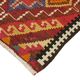 Turkish Handwoven Vintage Herki Kilim 90 cm x 383 cm