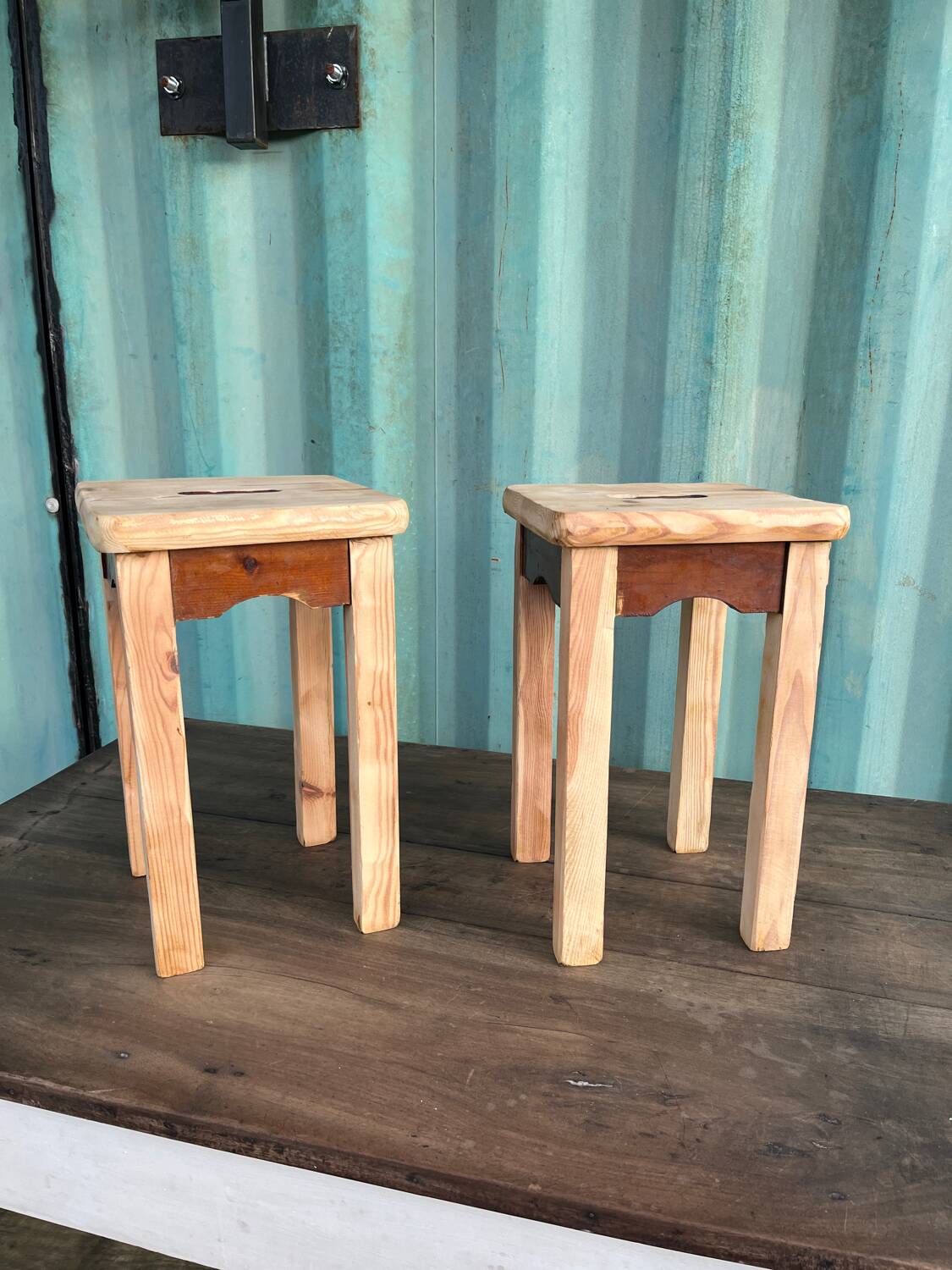 Old farmhouse stool