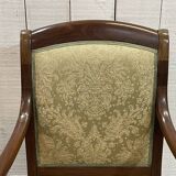 Armchair with crosses - 19th century restoration in mahogany