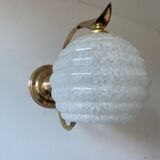 Lot 2 old vintage clichy glass sconces