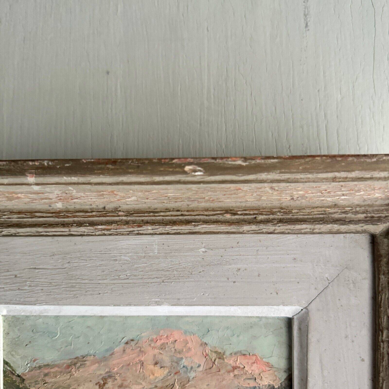 Oil on panel by J. Denier 1920 La Maurienne