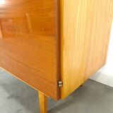 Armoire vintage en placage avec étagères