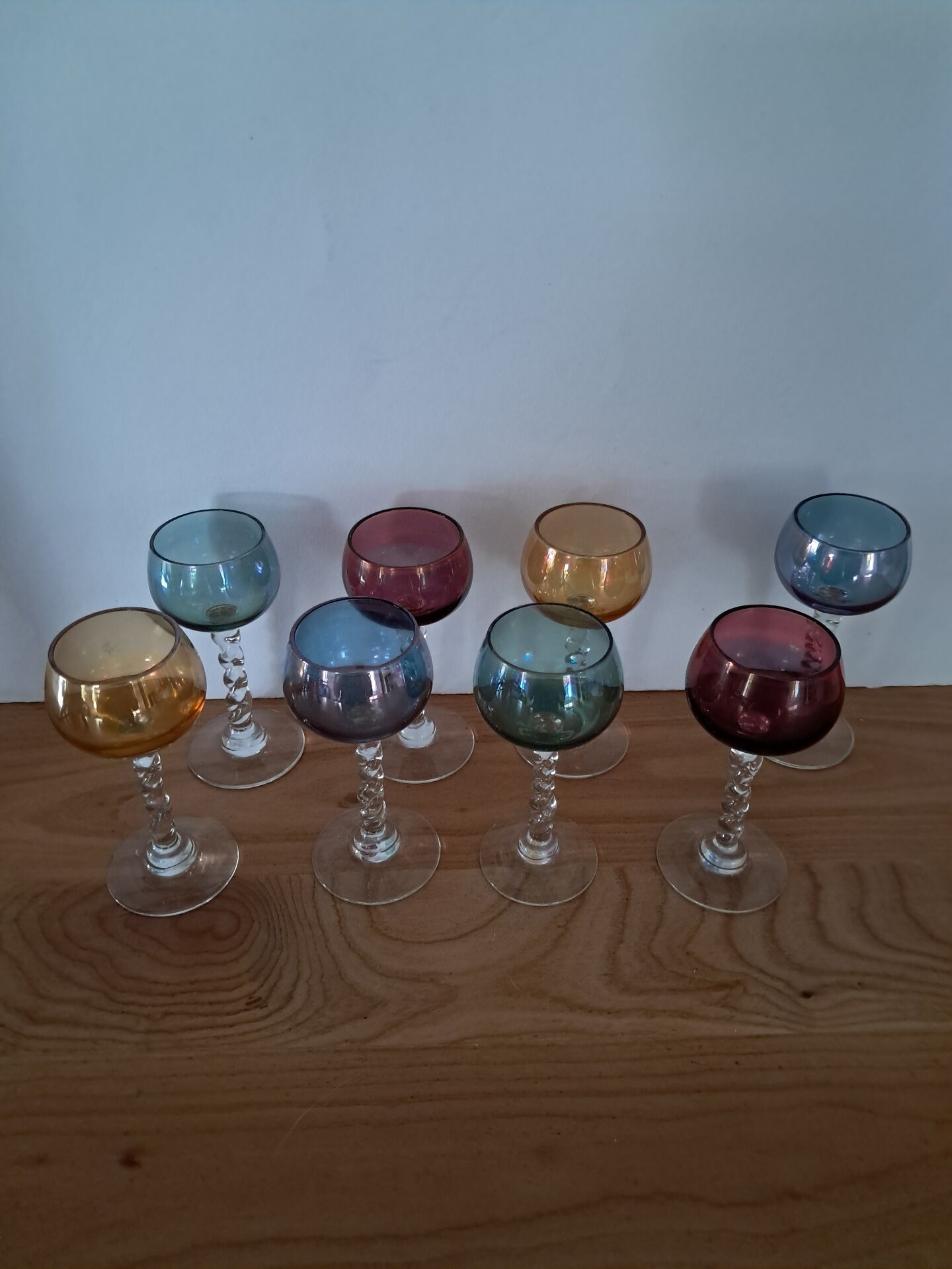 6 verres à digestif, années 60