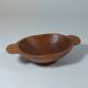 Vintage wooden fruit bowl hand-carved.