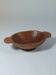 Vintage wooden fruit bowl hand-carved.