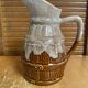 Vintage revol barrel-shaped flamed ceramic jug 3/4 litre