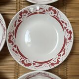6 soup plates Les Pommiers Sarreguemines
