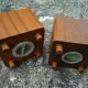 Wooden salt and pepper shaker, vintage 70s