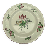 Plat à gâteaux en porcelaine de Luneville ( Keller & Guerin )