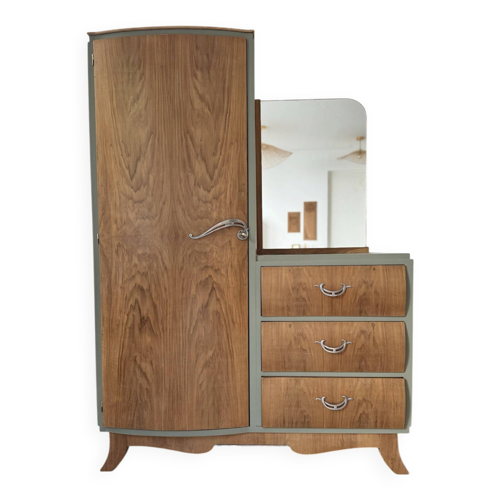Asymmetrical Art Deco wardrobe