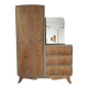 Asymmetrical Art Deco wardrobe