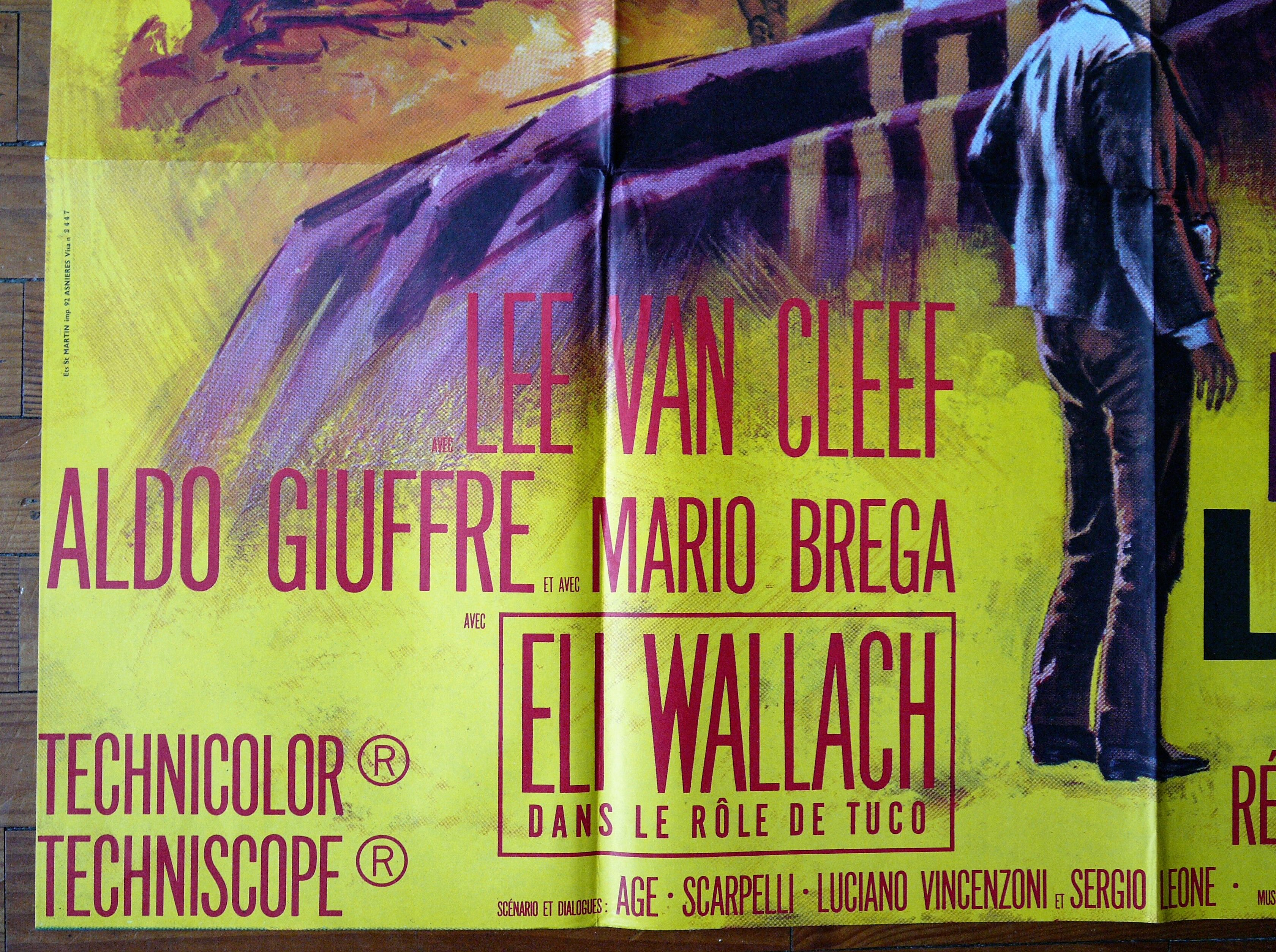 The Good, the Brute and the Bad  - original movie poster- Sergio Leone