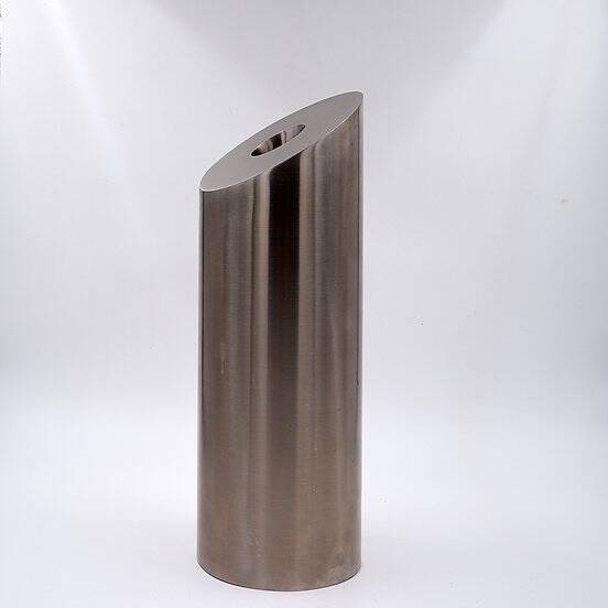 Brushed Aluminum large vase H:40cm