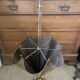 Antique repoussé brass umbrella stand
