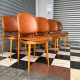 Series of 8 Pegase chairs by Baumann