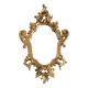 Miroir en bois et doré à la feuille doré
