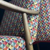 Mid-century Bobi armchair by Meblo, former Yugoslavia, 1960s, set of 2.