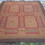 Burlap rug, 390x334 cm
