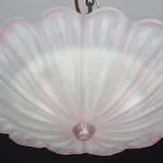 Precious Italian pink Murano glass ceiling fixture, Murano, 1970