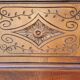 Old and beautiful wooden coat rack cloakroom early 20th century