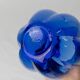 Vintage glass vase Hazel Atlas - Fenton blue cobalt flower vase, bulbous shape - Italy 1930s - Retro decorative vase, gift idea