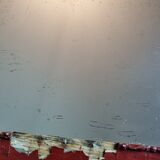 Louis XVI style mirror, repainted, vintage, 75 cm