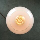Mid-century Brass and Glass Table Lamp