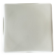 Square opaline wall and ceiling light 19 cm white glass 1960