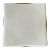 Square opaline wall and ceiling light 19 cm white glass 1960