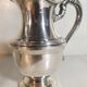 Louis XVI style silver-plated teapot and milk jug