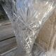 Flared cut crystal vase