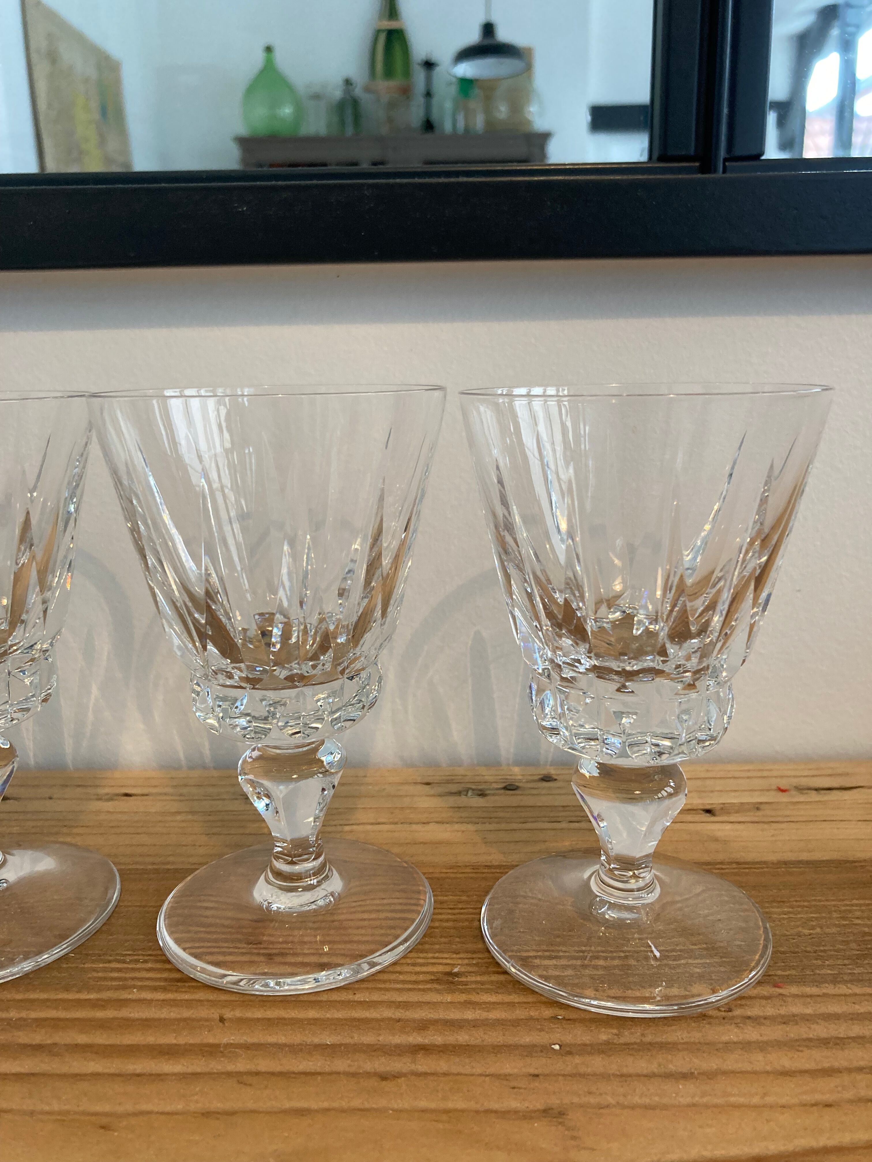 Set of 4 glasses wine Saint Louis model Guernsey