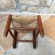 Chaise d'enfant assise paillée